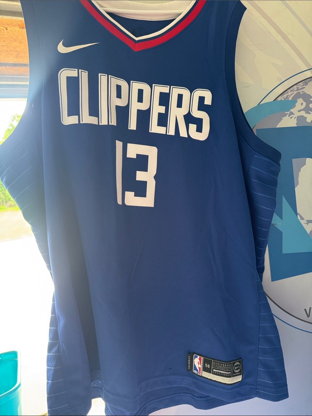 Nike Clippers #13 Royal Blue Basketball Jersey